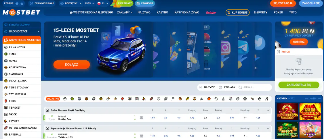 Kasyno Mostbet i Zakłady