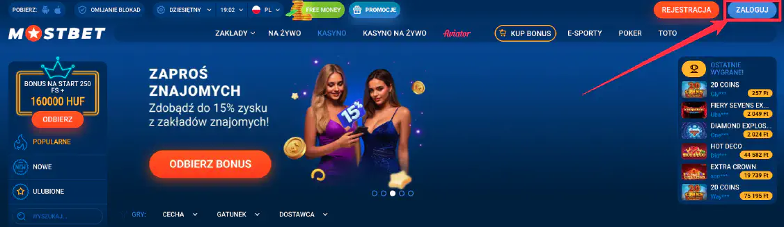Metody Logowania w MostBet
