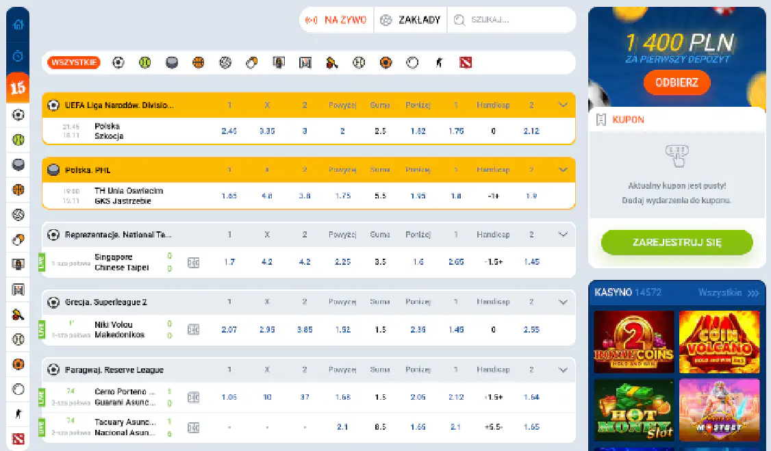 Zakłady Sportowe w Mostbet